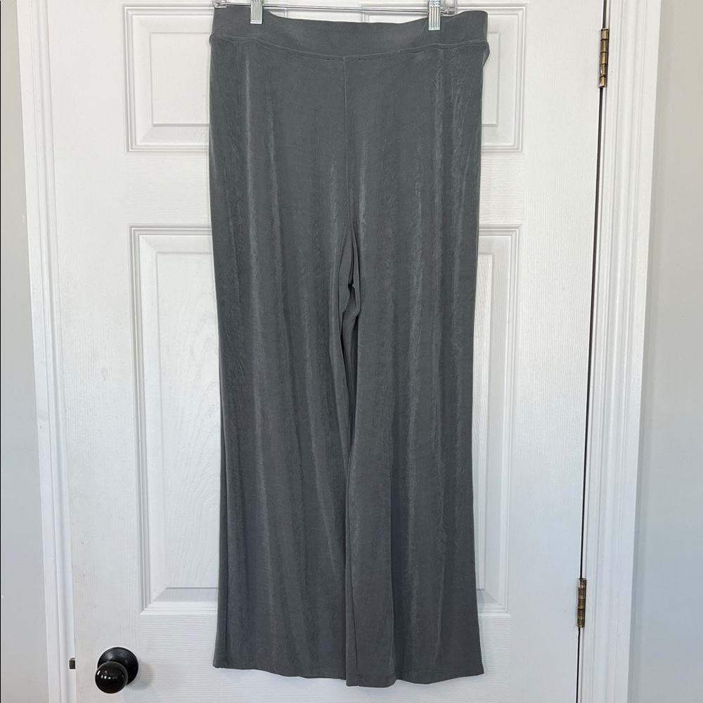 NWT - Kim & Co Gray Wide Leg Pants - Picture 4 of 4
